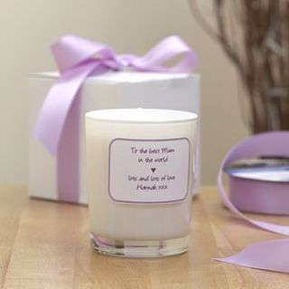 personalised teacher thank you natural candle by aroma candles