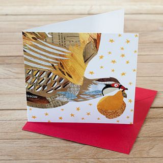 pack of partridge and pear christmas cards by kate slater