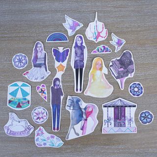 pack of fairytale themed stickers by prism of starlings