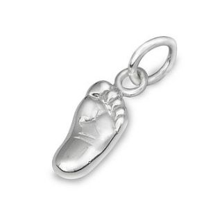 personalised silver baby charm by scarlett jewellery