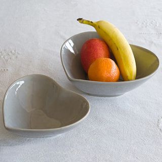 heart shaped bowls by ciel bleu