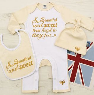 luxury baby gift set 'british manufactured' by read my rhyme