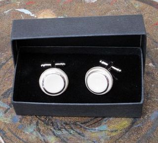 ceramic cufflinks by sculpta ceramics