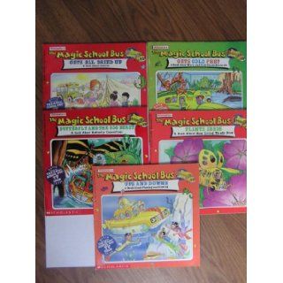 Magic School Bus Set of 5. Ups and Downs, Plants Seeds, Butterfly and the Bog Beast, Gets Cold Feet and Gets all Dried Up various Books