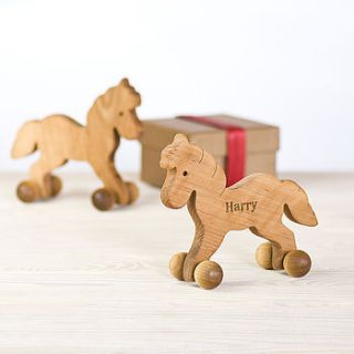 personalised wooden horse by wooden toy gallery