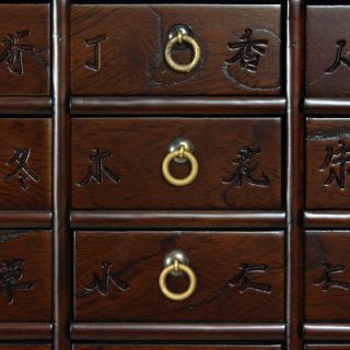 Oriental Furniture Korean 16 Drawer Medicine Chest