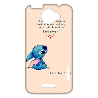 DiyCaseStore Custom Personalized Disney Lilo and Stitch HTC One X Best Durable Cover Case   Ohana means family,family means nobody gets left behind,or forgotten. Cell Phones & Accessories