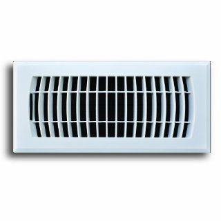 Truaire C160MWP 04X10(Duct Opening Measurements) Decorative Floor Grille 4 Inch by 10 Inch Plastic Floor Diffuser, Composite Collection, White Finish   Floor Heating Registers  