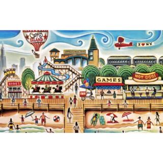 Concord Global Imports New York City Coney Island Novelty Rug