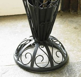 wrought iron traditional hallway umbrella stand by dibor