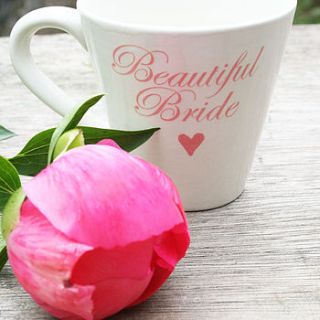 personalised wedding mug by juliet reeves designs