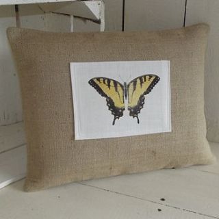 swallowtail butterfly cushion by rustic country crafts