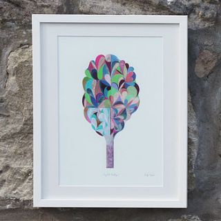 abstract tree giclee print by prism of starlings