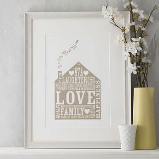 personalised our home print by allihopa