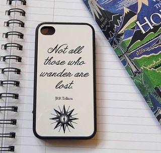 jrr tolkien quote case for iphone by literary emporium