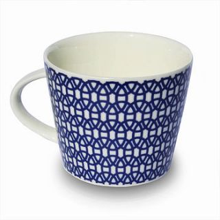 indigo lace mug by idyll home ltd
