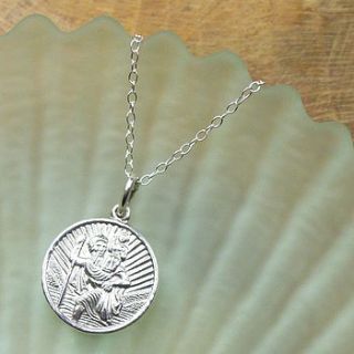 personalised st christopher necklace by hersey silversmiths