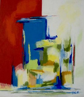 abstract painting ' wardrobe ' by white avenue