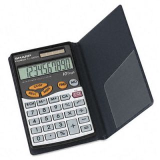 Sharp EL 480SRB Business/Handheld Calculator, 10 Digit LCD