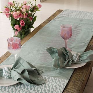 table runner   sage green by fabiia