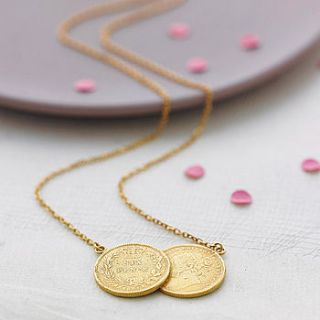 double sixpence necklace by emily margaret hill jewellery