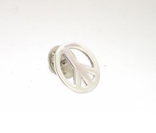 silver cnd lapel pin by david louis design