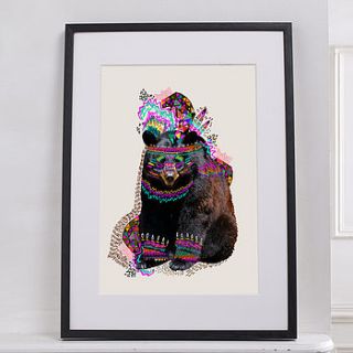 oh kwari bear print by magnolia box