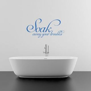 soak bathroom wall sticker by mirrorin