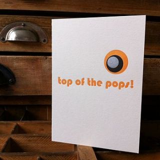 father's day letterpress card by little red press