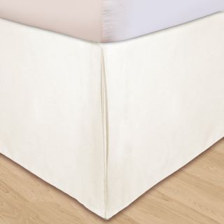 Veratex Hike Up Your Skirt Solid Microfiber Bedskirt in Ivory
