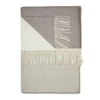bradley lambswool throw by twig
