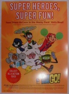DC Teen Titans Go Sonic Drive In Translight store display 2014 Entertainment Collectibles