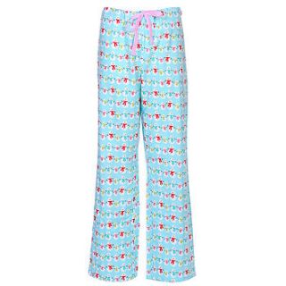 snowmen brushed cotton pyjama trousers by nutmeg sleepwear