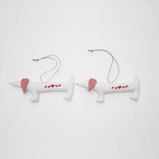 dachshund decoration by cambric and cream ltd