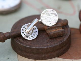 personalised man on the moon cufflinks by joulberry