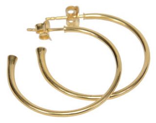 gold vermeil hoop earrings by tisan jewellery