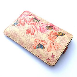 springtime leather phone case by tovi sorga