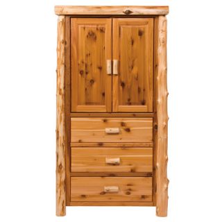 Traditional Cedar Log Armoire