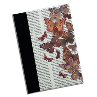 vintage butterfly hand bound notebook by the aviary