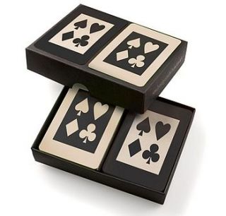 double box playing cards by bridge in the box
