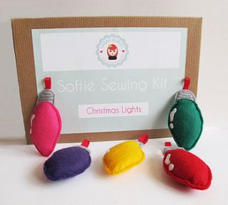 make your own christmas lights sewing kit by sarah hurley designs