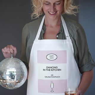 'dancing in the kitchen' apron by catherine colebrook