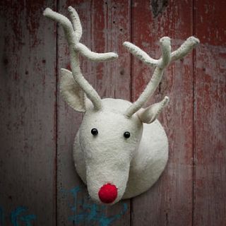 snowy felt reindeer by armstrong ward