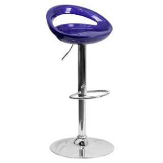 FlashFurniture Contemporary Plastic Adjustable Height Bar Stool CH TC3 1062 S