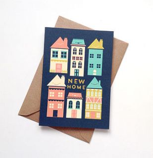 'new home' greetings card by the happy pencil