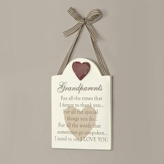 grandparents gift poem hanging wooden wall plaque by dibor