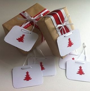 christmas tree tags by wrabbit