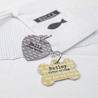 personalised pet identity tags by tilliemint loves