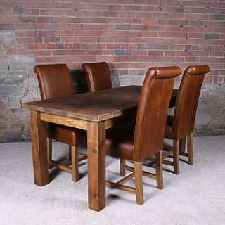 solid wood dining table by h&f