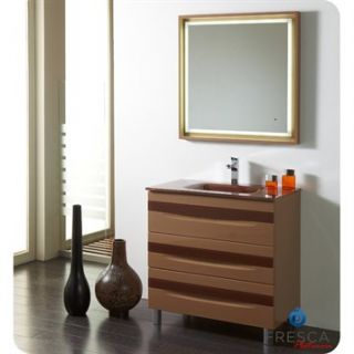 Fresca Platinum Giocco 32 Cappucino and Chocolate Modern Bathroom Vanity